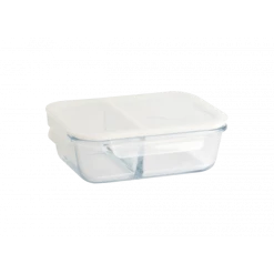 Les meilleures critiques de ✨ Boîte de Conservation en Verre avec Compartiments Rectangle 950 ml Pebbly 😀