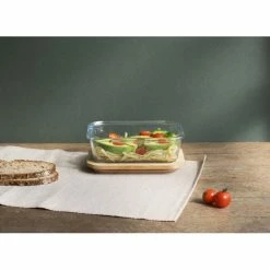 Remise 👍 Boîte de Conservation en Verre et Bambou Rectangle 1040 ml Pebbly 🎉 -Emile Henry Magasin boite de conservation en verre et bambou rectangle 1040 ml pebbly 2