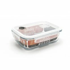 Meilleur prix 🔥 Boîte de Conservation en Verre Rectangle 1 L Pebbly 💯