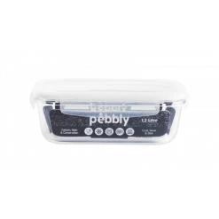 Nouveau 🧨 Boîte de Conservation en Verre Rectangle 1,2 L Pebbly 🌟