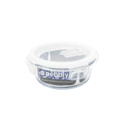 Offres 👍 Boîte de Conservation en Verre Rond 400 ml Pebbly 🎉