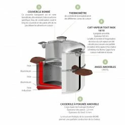 Top 10 🧨 Casserole et Cuit Vapeur Inox Ø 24 cm Anses Hêtre Biome Cristel 🔔 -Emile Henry Magasin casserole et cuit vapeur inox o 24 cm anses hetre biome cristel 2