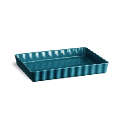 Grosses soldes 🥰 Moule à Tarte Rectangulaire en Céramique 33,5 x 24 cm Calanque Emile Henry ❤️