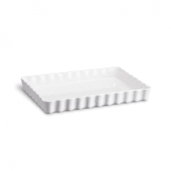 Promo 🧨 Moule à Tarte Rectangulaire en Céramique 33,5 x 24 cm Farine Emile Henry 🔔
