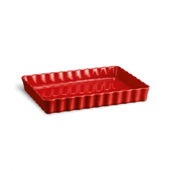 Sortie 🛒 Moule à Tarte Rectangulaire en Céramique 33,5 x 24 cm Grand Cru Emile Henry 🎁