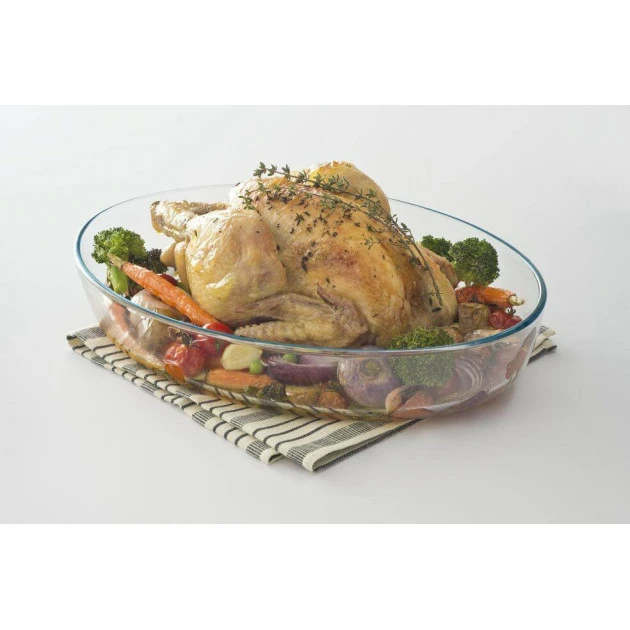 Remise ❤️ Plat à Four en Verre Ovale 35 x 24 cm 3 L Classic Pyrex ✨ 4 Remise ❤️ Plat à Four en Verre Ovale 35 x 24 cm 3 L Classic Pyrex ✨ – Image 2