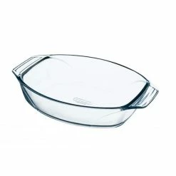 Sortie 🎉 Plat à Four en Verre Ovale 40 x 28 cm 4 L Irrésistible Pyrex 👍
