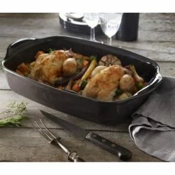 Top 10 ✨ Plat à Four Rectangulaire en Céramique 36 x 22,5 cm Fusain Emile Henry 👍 -Emile Henry Magasin plat a four rectangulaire fusain 36 x 23cm emile henry 2