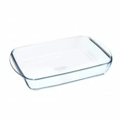 Nouveau ⭐ Plat à Lasagnes Rectangulaire en Verre 34 x 23 cm 2,6 L Essentials Pyrex 👍