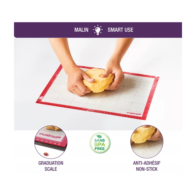 Tapis de Cuisson Silicone Gradué 30x40cm Mastrad Top 10 ???? Tapis de Cuisson Silicone Gradué 30x40cm Mastrad ???? -Emile Henry Magasin tapis de cuisson silicone gradue 30x40cm mastrad 1